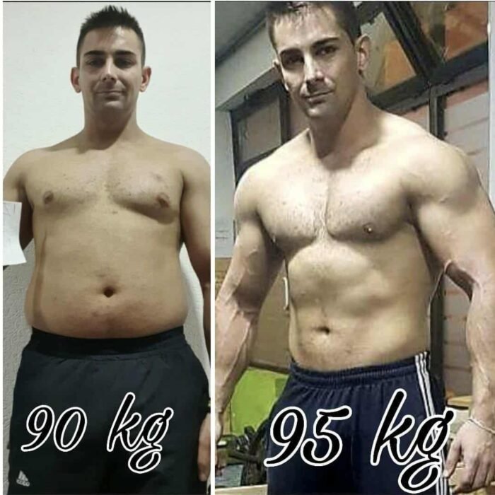 Transformacija klijenta prije i poslije rada po planu