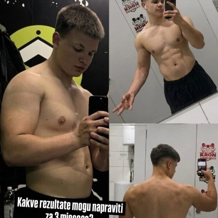 Transformacija klijenta prije i poslije rada po planu