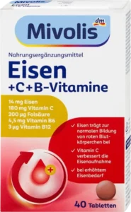 Mivolis Željezo + vitamini C i B (dm)