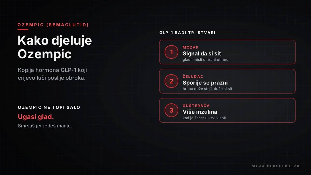 Ozempic za mršavljenje kako semaglutid djeluje na mozak, želudac i gušteraču
