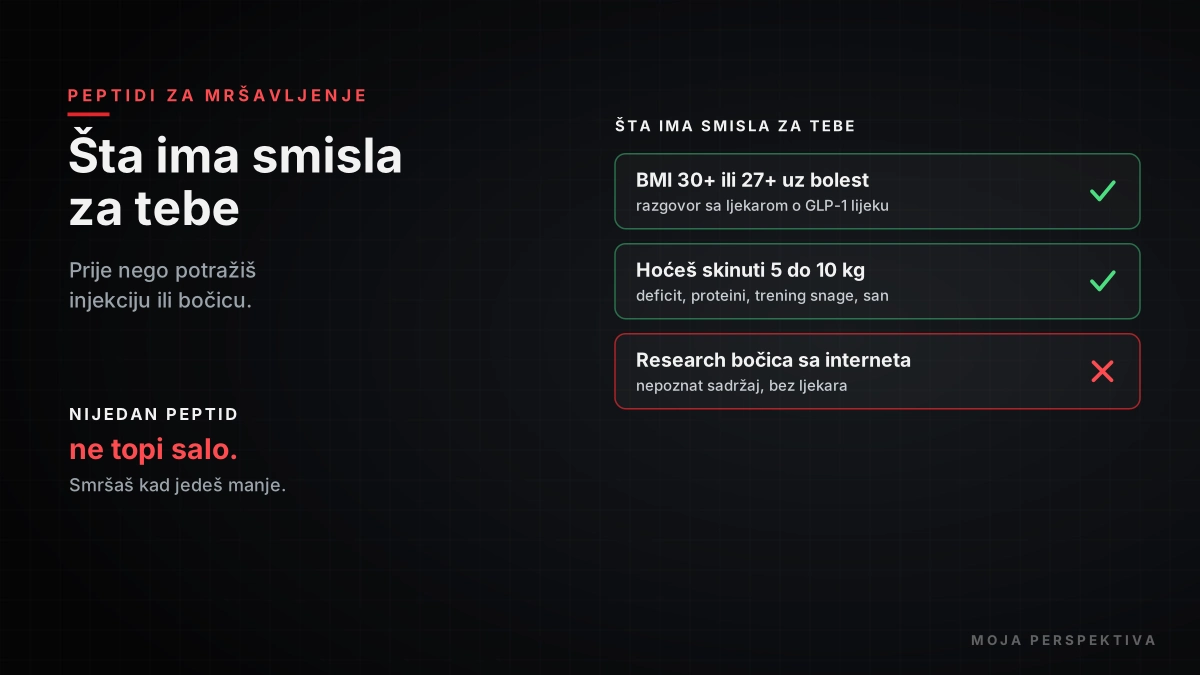 Peptidi za mršavljenje - šta ima smisla za koga